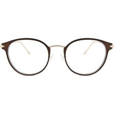 SmartBuy Collection Miesten Soikea Full rim Metalli Ruskea Sinisen Valon Suodatin