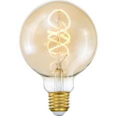 Lampa cottex Cottex Klotlampa LED Curly filament amber E27, 4W 250lm stepdim