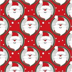 Creotime Papier Cadeau Non Spécifié Père Noël Rouge 50 cm 100 m