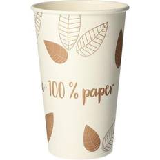 Bicchieri di Carta Papstar Tazza monouso Zero 400ml, 9x13.9 cm ØxH) bianco crema 50 pz. confezione