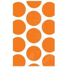 Arancione Carte da regalo Amscan (One Size, Orange) Polka Dot Paper Party Favour Bags (Pack Of 10)