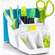 CEP Organizador Sobremesa 8 Compartimentos Plastico Blanco 143x158x93 mm