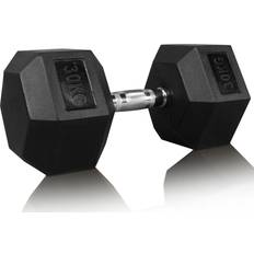 30 kg - Sort Håndvægte ODIN Rubber-Coated Fitness Håndvægt 30 KG