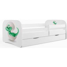 Dinosaur seng Kocot Kids Kocot Kids Barnsäng - Babydreams Vit Dinosaur