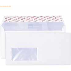 Umschläge & Frankierung Elco Briefumschlag Premium DIN Lang Mit Fenster 80g/m2 Weiß 500 Stück