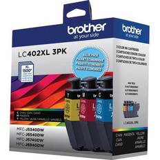 Ink & Toners Brother LC402XL3PKS High-Yield Ink 1500 Page-Yield