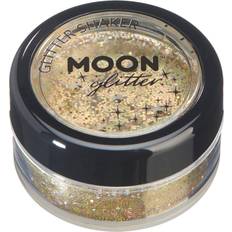 Moon Holographic Glitter Shakers Glitter Gold Cosmetic Festival Makeup Glitter for Face, Body, Nails, Hair, Lips 5g