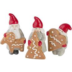 Röda Utstickare Cult Design Pepparkaks-tomtar 5cm 3st Utstickare