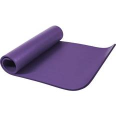 Violet Tapis d'Aérobic Gorilla Sports Tapis de Yoga 190x100x1,5 cm, avec Sangle de Transport, Antidérapant, Violet Tapis de Fitness, de Gymnastique