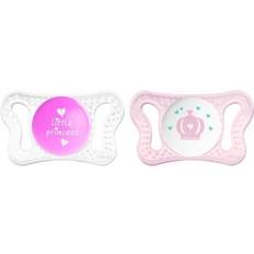 Chicco Micro Silicone Pink Pacifier 0-2 M 2 pcs (CC 00075121110000)