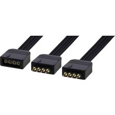 Deltaco GAMING LED-strip 2-vägs splitterkabel, 4-pin, 0,15m