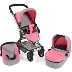 Dukkevogn 3 1 Bayer Chic BAYER CHIC 2000 Fides 3 i 1 Combi Dukkevogn melange pink