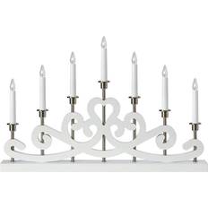 Markslöjd Ponti di Candele Markslöjd Candelabro Nightfall Legno 7 Luci Bianco Ponte di Candele 62cm