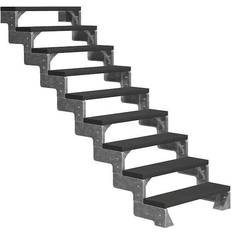 Ulkoportaat Dolle Ulkoportaat Gardentop Trimax, 1620-1980mm, ilman kaidetta, antrasiitti