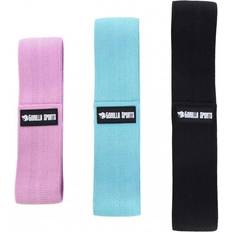 Glute band Gorilla Sports Mini Glute Band PAKET 65cm 75cm 85cm