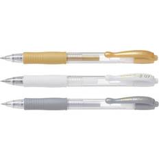 Guld Gelpennor Pilot Gelpennor metallic 3p vit/si/g