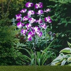 LED-solcellelampe 75 orkidé
