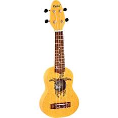 Ortega keiki Ortega KEIKI ukulele 4 strängar – Sopranino tortiose/sköldpadda lasering/KEIKI Huvudstakt/A D F# B/Orange K1-ORG