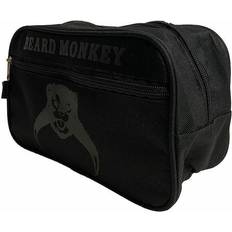 Svarte Toalettmapper Beard Monkey Toilet Bag Black on Black