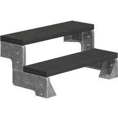 Ulkoportaat Dolle Ulkoportaat Gardentop Trimax, 360-440mm, ilman kaidetta, antrasiitti