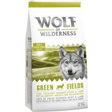 Wolf of Wilderness Hunde Kæledyr Wolf of Wilderness 1kg Adult Green Fields Lam kornfrit hundefoder