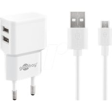 Charger goobay Pro Dual Micro USB charger set 2.4 A