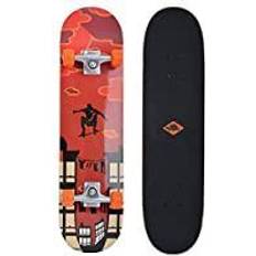 Kicker Parkour Skateboard brown-orange-black (510602)