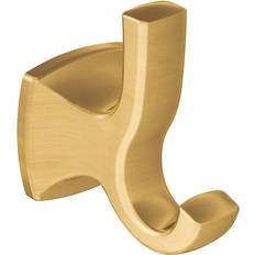 Gold Bathroom Interior & Storage Moen YB5103 Voss Double Robe Hook Hook