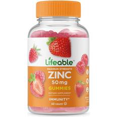 Vitamins & Supplements Lifeable Maximum Strength Zinc Gummies Berry 60 pcs