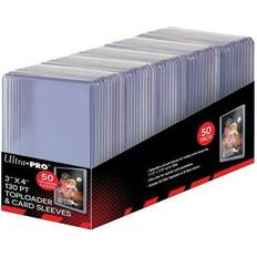 Ultra pro card sleeves Ultra Pro 3" X 4" Super Thick 130 pt Toploader with Thick Card Sleeves (50 ct