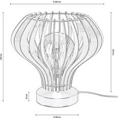 Birkekrydsfiner Envostar Envolight Faje af birkekrydsfinér Bordlampe