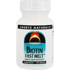 Biotin 10000 Source Naturals Biotin Hair Skin Support Fast Melt 10000 mcg.