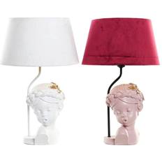 Pink Table Lamps Dkd Home Decor Velvet Resin Table Lamp