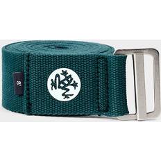 Goedkoop Manduka Yoga-uitrusting Manduka Align Yoga Riem Deep Sea Groen 244 x 4,4 cm