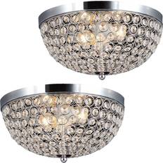 Lalia Home Crystal Glam 2 Ceiling Flush Light