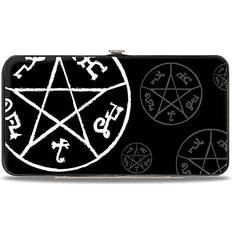 Buckle-Down Wallet Hinged Supernatural Devils Trap Symbol Scattered Black Gray White