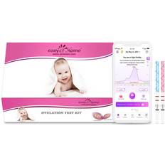 Ovulation test kit Easy Home 100 Ovulation Test and 20 Pregnancy Test Strips, FSA Eligible Ovulation Test Kit Powered by Premom Ovulation Predictor Free iOS&Android APP,100LH 20HCG