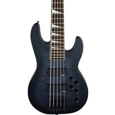 Black Electric Basses Jackson Js Series Concert Bass Js3vq 5-String Transparent Black Burst