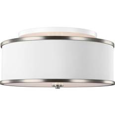 Ceiling Flush Lights FEISS SF339 Lennon 3 Silk Ceiling Flush Light