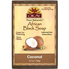 Kokos Kroppstvålar OKAY OKAY African Black Soap Coconut Cleanses Exfoliates Skin Anti Bacterial