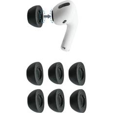 Premium minnesskum-hörlursmuddar för Airpods Pro (v2) Ersättning-mudd för en bekväm och säker passform x 3 par