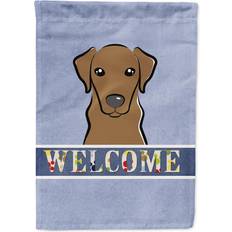 Caroline's Treasures Carolines Treasures BB1420GF Chocolate Labrador Welcome Flag Garden
