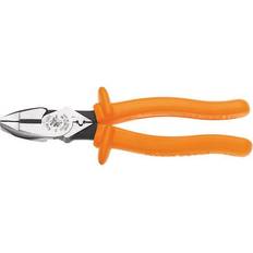 Klein Tools Crimping Pliers Klein Tools 9" Insulated High-Leverage Side-Cutting Connector Crimping Plier