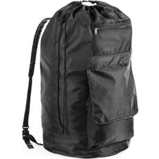 Whitmor Black Polyester Duraclean Laundry Backpack