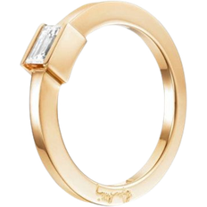 Transparent Ringar Efva Attling Deco Wedding Ring (0.36ct) - Gold/Diamond