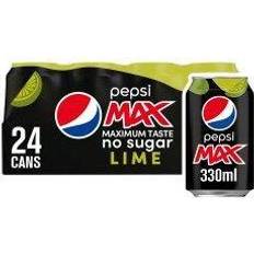 Pepsi Max Lime No Sugar Cola Can 33cl 24pack