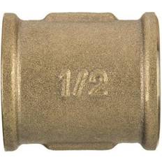 Invena 3/4' BSP Threaded Pipe Connection Female Screwed Fittings Coupling Muff Brass