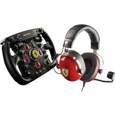 PC Wheel & Pedal Sets Thrustmaster Scuderia Ferrari Race Kit w/F1 Wheel Add-On and Gaming Headset