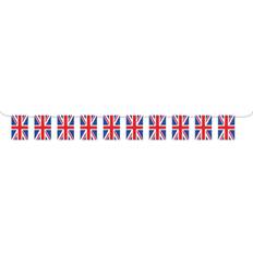 Amscan Jubilee Large GB Bunting Flags, Blue