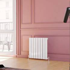Single panel radiator Elegant 600x608mm White Designer Radiator Horizontal Panel Single Panel Radiator